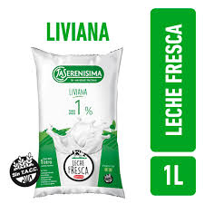 LECHE DESCREMADA 1% EN SACHET X 1L LA SERENISIMA